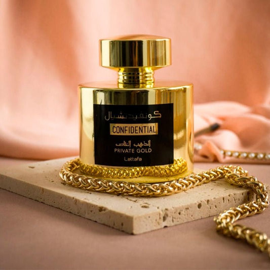 Lattafa Confidental Private Gold EDP 100ML - LattafaStore